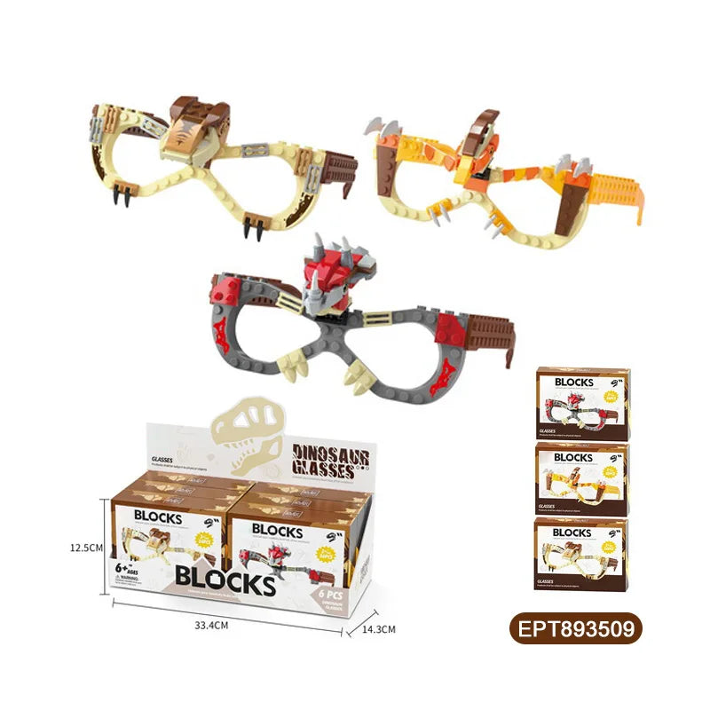 Dinosaur Building Blocks Set for Kids - Creative Construction Toy for Ages 2-4