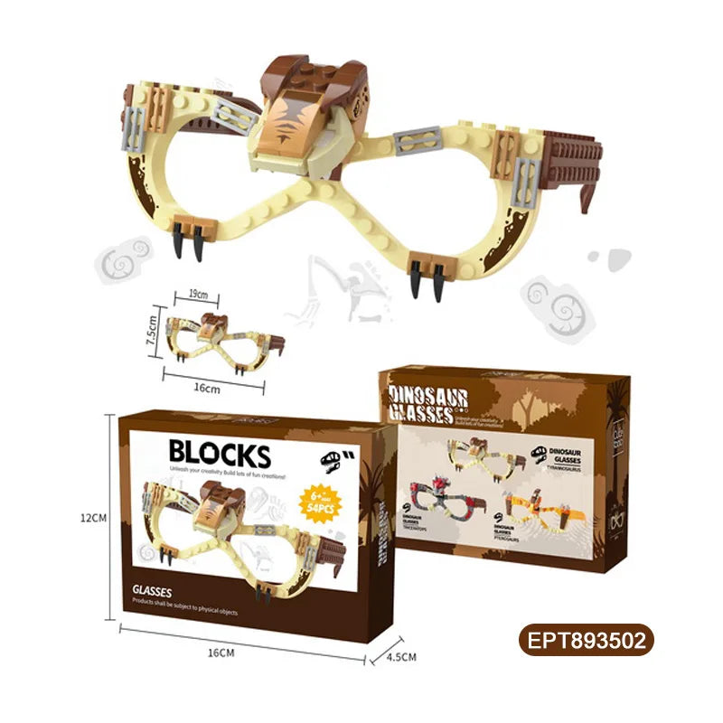 Dinosaur Building Blocks Set for Kids - Creative Construction Toy for Ages 2-4