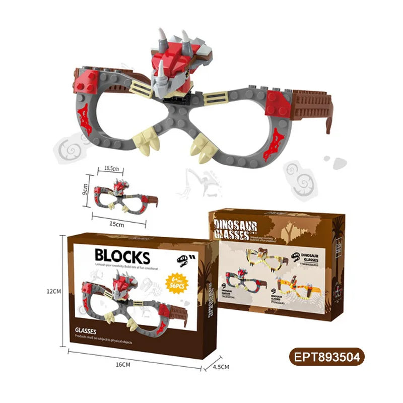 Dinosaur Building Blocks Set for Kids - Creative Construction Toy for Ages 2-4