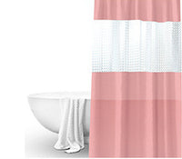 HKM-011859 Translucent Waterproof Mildew Proof Shower Curtain for Modern Bathrooms – 180cm x 200cm, Available in Multiple Colors