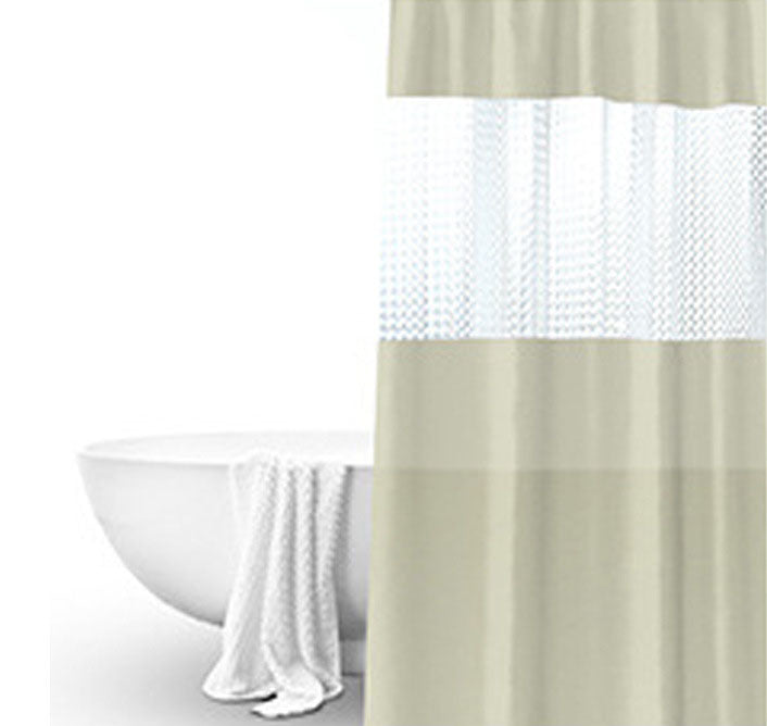 HKM-011859 Translucent Waterproof Mildew Proof Shower Curtain for Modern Bathrooms – 180cm x 200cm, Available in Multiple Colors