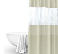 HKM-011859 Translucent Waterproof Mildew Proof Shower Curtain for Modern Bathrooms – 180cm x 200cm, Available in Multiple Colors