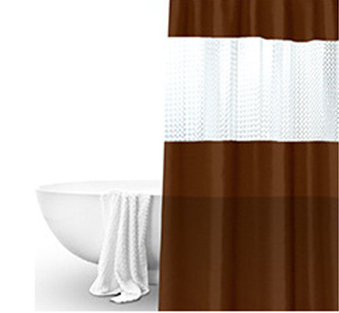 HKM-011859 Translucent Waterproof Mildew Proof Shower Curtain for Modern Bathrooms – 180cm x 200cm, Available in Multiple Colors