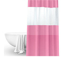 HKM-011859 Translucent Waterproof Mildew Proof Shower Curtain for Modern Bathrooms – 180cm x 200cm, Available in Multiple Colors