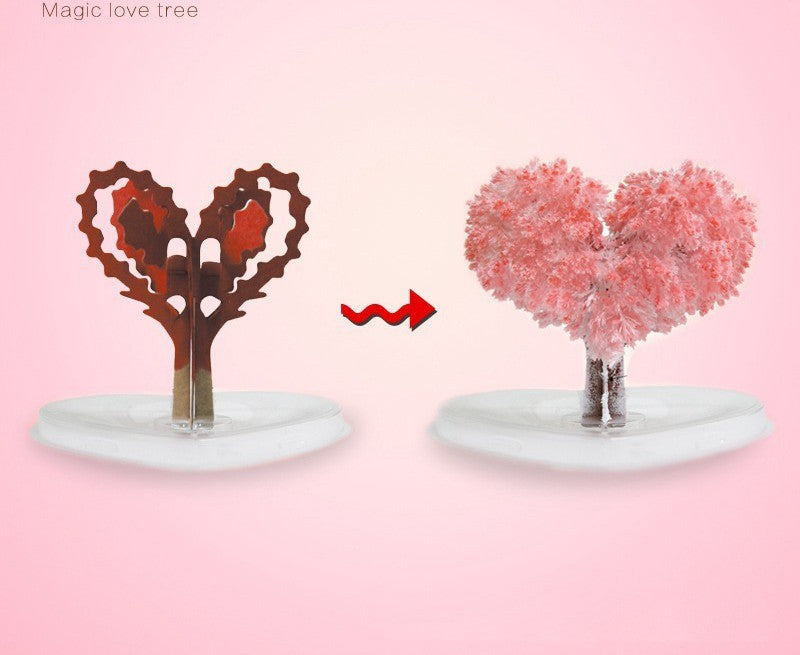 HKM-011923 Magic Growing Paper Christmas Tree with Water Activation - Festive Tree Decoration Set