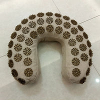 HKM-011987 Organic Linen U-Shaped Acupuncture Pillow for Neck Support