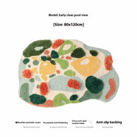HKM-012115 Children's Room Floor Mat in Miracle Garden Design, Various Sizes Available, Machine Washable, Polyester Material