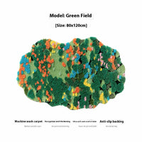 HKM-012115 Children's Room Floor Mat in Miracle Garden Design, Various Sizes Available, Machine Washable, Polyester Material