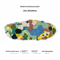 HKM-012115 Children's Room Floor Mat in Miracle Garden Design, Various Sizes Available, Machine Washable, Polyester Material