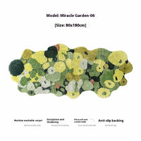 HKM-012115 Children's Room Floor Mat in Miracle Garden Design, Various Sizes Available, Machine Washable, Polyester Material