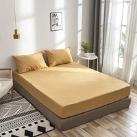 HKM-012115 Waterproof Velvet Bed Sheet Set with Pillows - Various Sizes Available