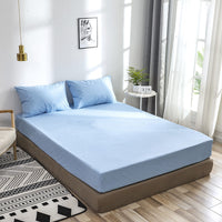 HKM-012115 Waterproof Velvet Bed Sheet Set with Pillows - Various Sizes Available