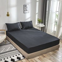 HKM-012115 Waterproof Velvet Bed Sheet Set with Pillows - Various Sizes Available