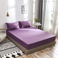 HKM-012115 Waterproof Velvet Bed Sheet Set with Pillows - Various Sizes Available