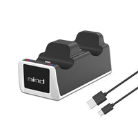 HKM-012179 Dual Charging Dock for PS5 Wireless Controllers - Two-Controller Capacity, Fast Charging with LED Indicator