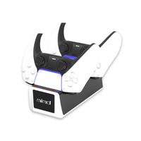 HKM-012179 Dual Charging Dock for PS5 Wireless Controllers - Two-Controller Capacity, Fast Charging with LED Indicator