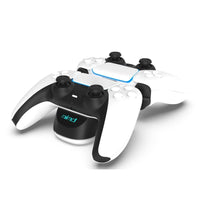 HKM-012179 Dual Charging Dock for PS5 Wireless Controllers - Two-Controller Capacity, Fast Charging with LED Indicator