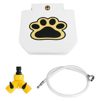 HKM-012179 Outdoor Dog Water Fountain with Step-On Activated Sprinkler and Interactive Paw Pedal Valve