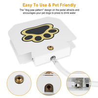 HKM-012179 Outdoor Dog Water Fountain with Step-On Activated Sprinkler and Interactive Paw Pedal Valve