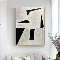 HKM-012243 Handmade Abstract Oil Painting on Canvas – Modern Minimalist Wall Art for Home Decoration
