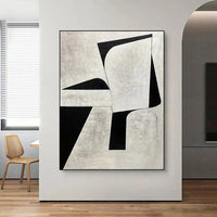 HKM-012243 Handmade Abstract Oil Painting on Canvas – Modern Minimalist Wall Art for Home Decoration