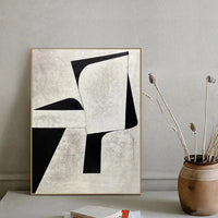 HKM-012243 Handmade Abstract Oil Painting on Canvas – Modern Minimalist Wall Art for Home Decoration
