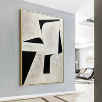 HKM-012243 Handmade Abstract Oil Painting on Canvas – Modern Minimalist Wall Art for Home Decoration