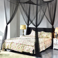 HKM-012307 Four-Sided Polyester Mosquito Net with Square Doors, 210x190x240cm, White or Black