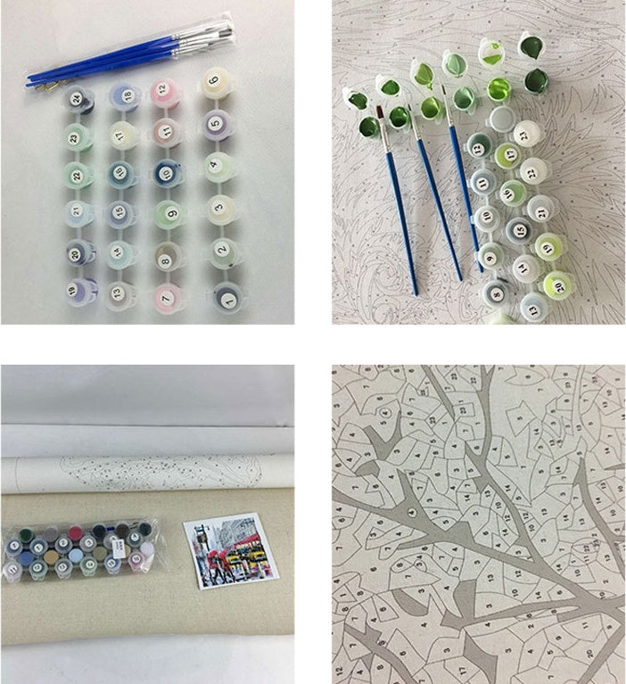 KTX-012307 Indian-Inspired Paint by Numbers Kit - 40x50 cm