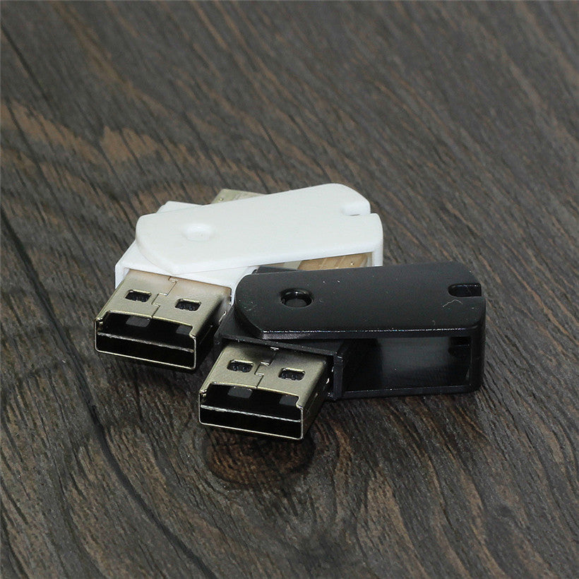 HKM-012691 2-in-1 USB 2.0 TF Card Reader for Micro USB Android Devices and PCs, Compatible with TF and MicroSD Cards