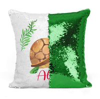 HKM-012691 Customizable Sequin Pillowcase with Your Photo, 40cm x 40cm, Gold