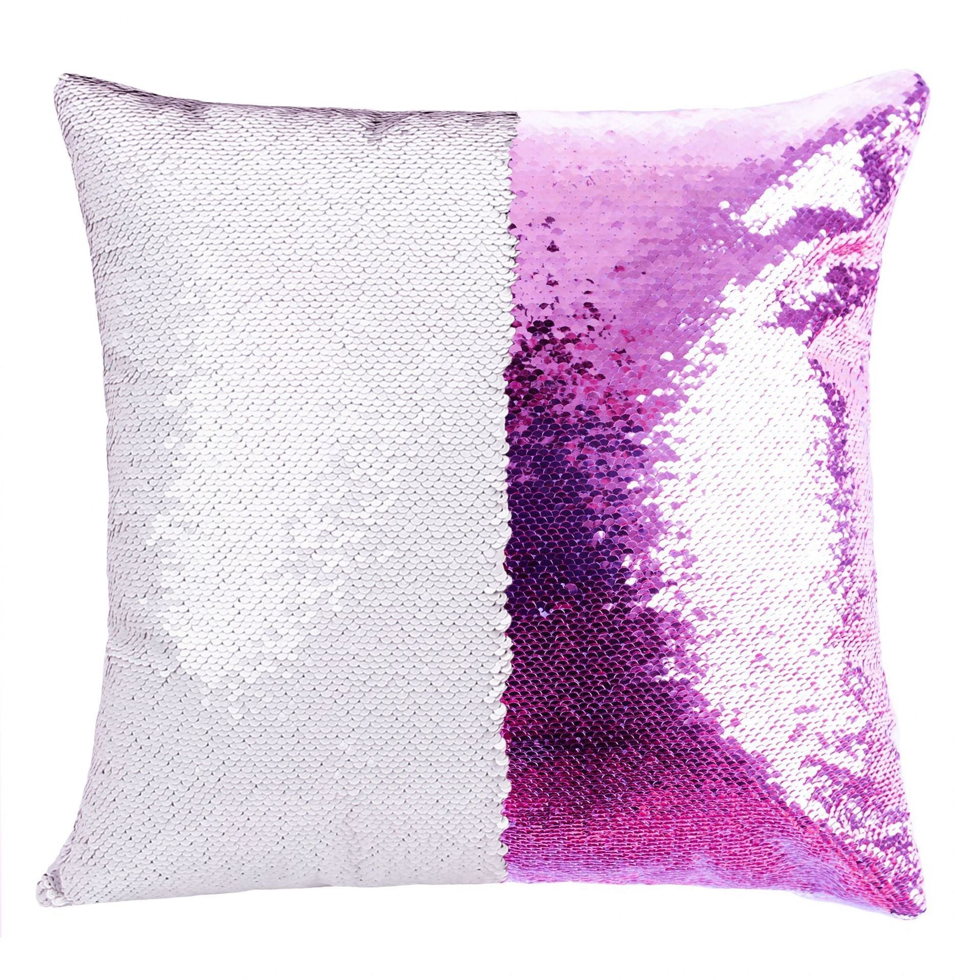 HKM-012691 Customizable Sequin Pillowcase with Your Photo, 40cm x 40cm, Gold