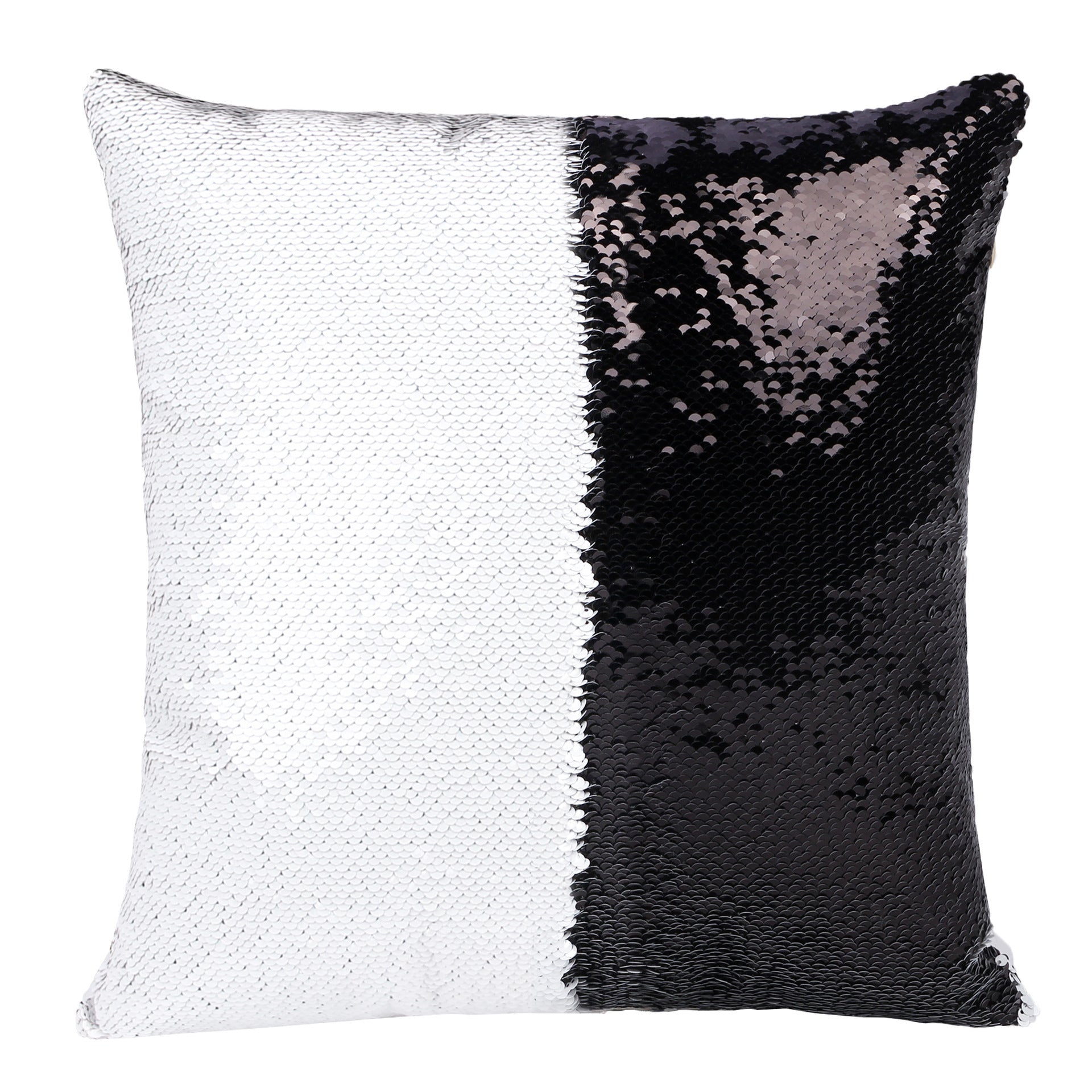 HKM-012691 Customizable Sequin Pillowcase with Your Photo, 40cm x 40cm, Gold