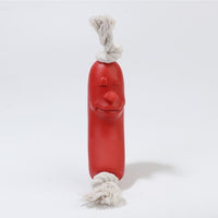 HKM-012755 Puppy Funny Ham Sausage Dog Chew Toys Pet Supplies Interactive Dog Ball Toys For Large Dogs Bite Resistant Hot Dog Toy