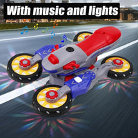 HKM-012947 Colorful Electric Rotary Motorcycle Toy for Kids with Music and Lights - Ages 2 to 13