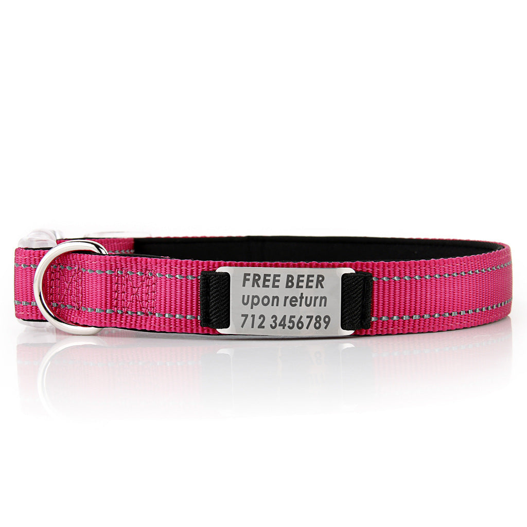 HKM-013011 Customized Nylon Dog Collar
