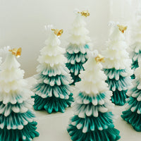 HKM-013075 3D Cedar Christmas Tree Candle - Aromatherapy Ornament for Home Decor and Gifts
