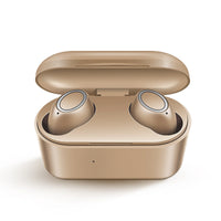 HKM-013203 Wireless Bluetooth Mini Headset - Stereo Earplug Style, 10m Range, Available in Black, White, Gold, Rose Gold, Blue
