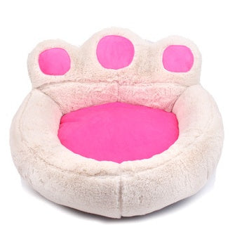 HKM-013267 Plush Bear Paw Pet Mat for Dogs and Cats in Various Sizes and Colors