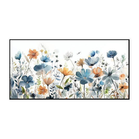 HKM-013395 Handmade Oil Painting Canvas Artwork of Delicate Watercolor Flowers for Home Decor