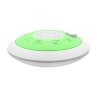 HKM-013523 Rechargeable White Noise Sleep Aid Device with Music Function - Blue and Green Flying Saucer Design