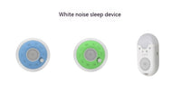 HKM-013523 Rechargeable White Noise Sleep Aid Device with Music Function - Blue and Green Flying Saucer Design