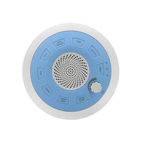 HKM-013523 Rechargeable White Noise Sleep Aid Device with Music Function - Blue and Green Flying Saucer Design