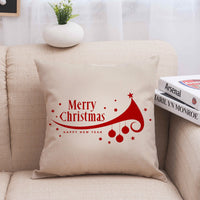 HKM-013587 Christmas-Themed Polyester Pillowcase for Cozy Holiday Decor
