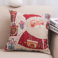HKM-013587 Christmas-Themed Polyester Pillowcase for Cozy Holiday Decor