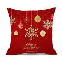 HKM-013587 Christmas-Themed Polyester Pillowcase for Cozy Holiday Decor