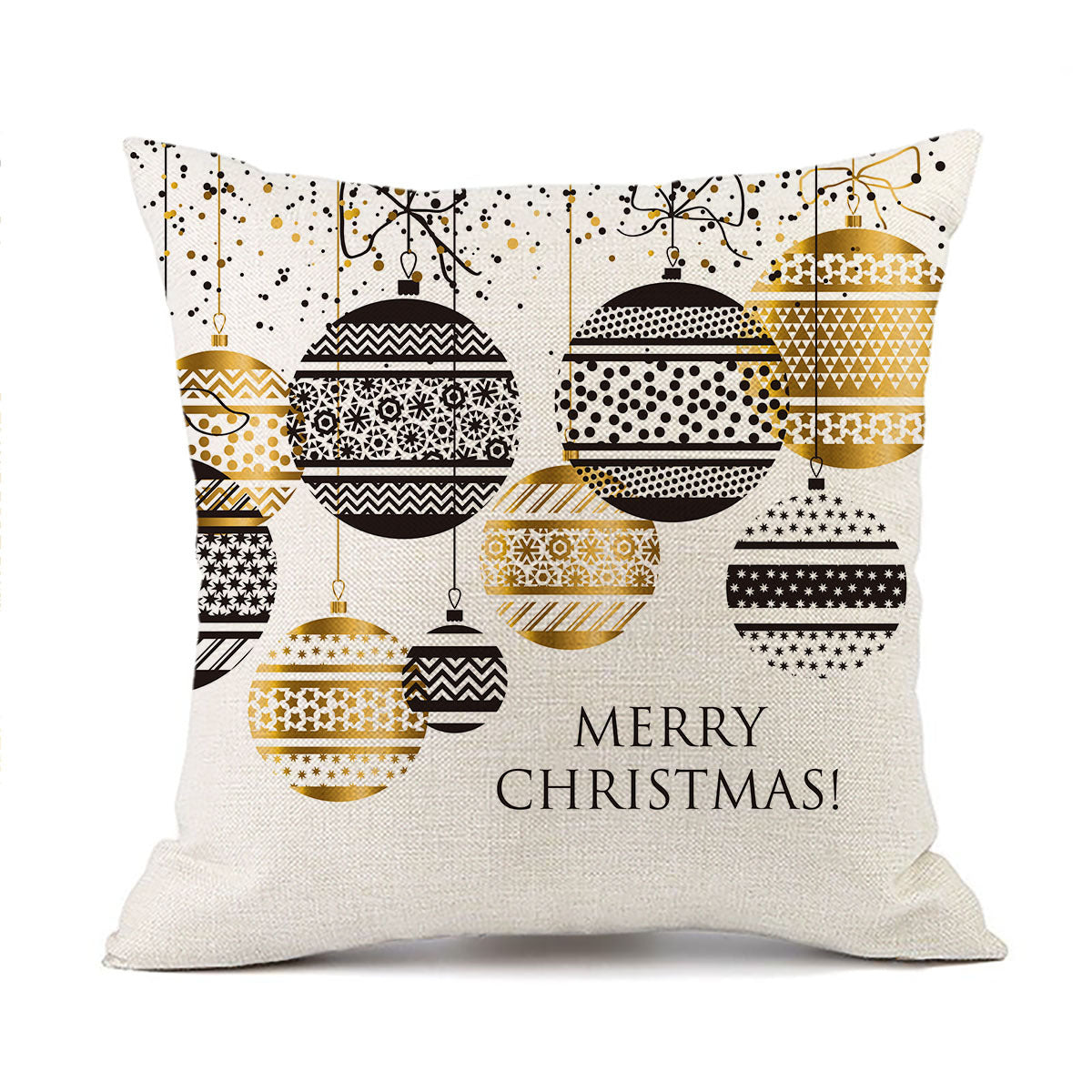 HKM-013587 Christmas-Themed Polyester Pillowcase for Cozy Holiday Decor