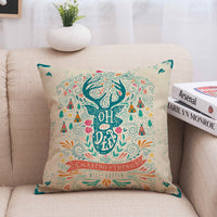 HKM-013587 Christmas-Themed Polyester Pillowcase for Cozy Holiday Decor