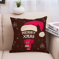 HKM-013587 Christmas-Themed Polyester Pillowcase for Cozy Holiday Decor