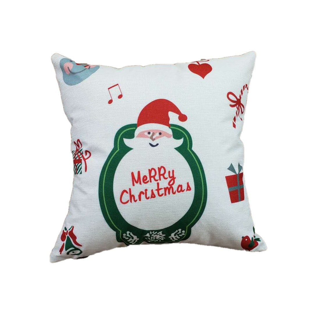HKM-013587 Christmas-Themed Polyester Pillowcase for Cozy Holiday Decor